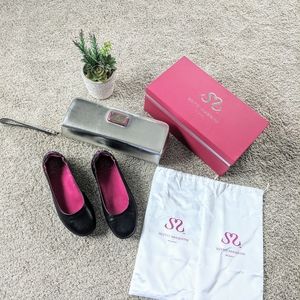 Soto Massini Milano Black Terzetto Ballet Flats 39